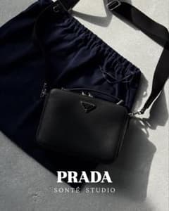 PRADA サフィアーノ トラベル 2VH069 NERO 美品ギャランティ付】PRADA サフィアーノ トラベル 2VH069 NERO - メルカリ