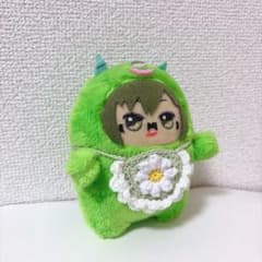 ぬい用 モンぬい ハンドメイド スタイ よだれかけ お花 ライトグリーン