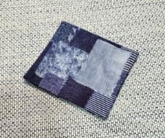 ハンドメイド デニムパッチワーク柄 サニタリーケース ポーチのサムネイル