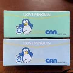 サントリービール缶　ペンギン　カセットケース　昭和レトロのサムネイル