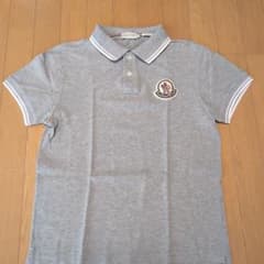 MONCLER スリムフィット グレー ポロシャツ - メルカリ
