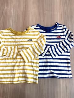 THE NORTH FACE ボーダーロンT2枚セット 90cmのサムネイル
