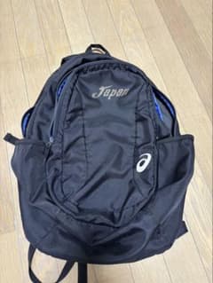 ASICS ブラック リュック、日本代表　レスリング asics Japan レスリング日本代表 リュック - メルカリ