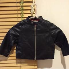 yuu様専用べべ bebe  90 合皮 ライダース風ジャケットのサムネイル