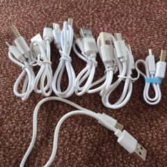 USB 充電ケーブル まとめて 複数セットのサムネイル