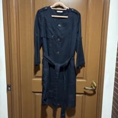 simplicité ネイビー トレンチコート