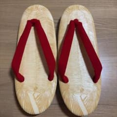 草履 赤鼻緒 和装履物のサムネイル