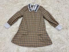 美品 BURBERRY 6y116cmチェック柄 ワンピース - メルカリ