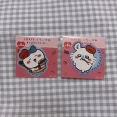 LOTTE×ちいかわ オリジナルステッカー ハチワレ モモンガのサムネイル