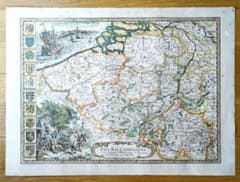 アンティーク 古地図 ヨーロッパ 彩色銅版画 コレクション