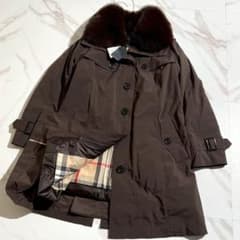 未使用品】バーバリー ロングコート ダウンライナー ノバチェック