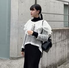 "meow" mohair knit whiteのサムネイル