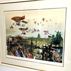 ヒロ・ヤマガタ 『家路』 シルクスクリーン 額装付き 直筆サイン・シリアル入り ヒロ・ヤマガタ 『家路』 シルクスクリーン 額装付き 直筆サイン