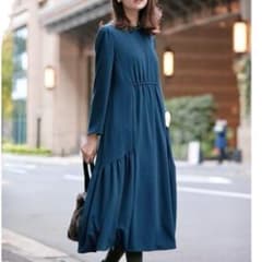 2022AW 新品タグ付き 組曲 ウォームジョーゼットティアード ワンピース 2022AW 新品タグ付き 組曲 ウォームジョーゼットティアード