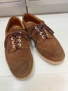 Tricker's ウィングチップ スエード ブラウン 6.5のサムネイル
