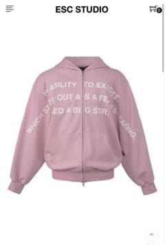 【ESC STUDIO】lettering hoodie zip-upのサムネイル