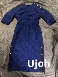 極美品】Ujoh濃紺上品レースワンピース（ネイビー） - メルカリ