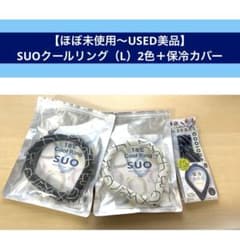 【ほぼ未使用～USED美品】クールリング（L）2色＋保冷カバー