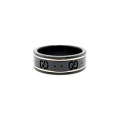 GUCCI グッチ GGアイコンリング コランダム ICON 19号 ブラック GUCCI グッチ GGアイコンリング コランダム ICON 19号 ブラック - メルカリ