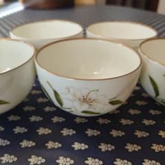 深川製磁 君島一郎 グリーン百合 仙茶碗揃 湯呑 5客 - メルカリ