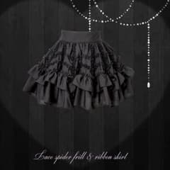 AVENCHUMU Lacespiderfrill & ribbonskirt - メルカリ