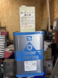 水性ハイブリッドシーラー クリヤー 主材8.4kg硬化剤0.5g - メルカリ