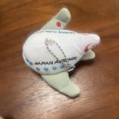 JAPAN AIRLINES 飛行機キーホルダー ノベルティ JAL ぬいぐるみ