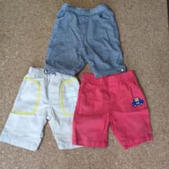 キッズ ハーフパンツ 3点セットのサムネイル