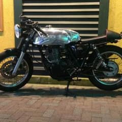 SR400 FI車用アルミタンク+シートのサムネイル