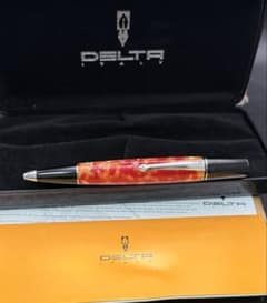 DELTA ボールペン Old Napoli レッドレジン　美品 DELTA ボールペン Old Napoli レッドレジン 美品 - メルカリ