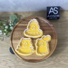 【送料無料】カピバラ クッキー型 3個セット スタンプ付き お菓子作り かわいいのサムネイル