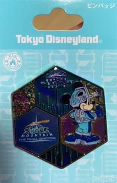 東京ディズニーランド　スペースマウンテン　ピンバッジ　おまけ付きのサムネイル