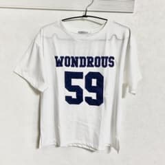 しまむら 半袖ロゴTシャツ ホワイトのサムネイル