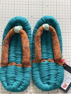 布ぞうり ルームシューズ グリーン系のサムネイル