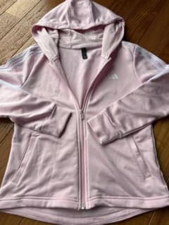 adidas フード付きジャージ 160サイズ ピンクのサムネイル