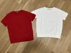 【2枚セット】UNIQLO UVカットクルーネックセーター/ウォッシャブルのサムネイル