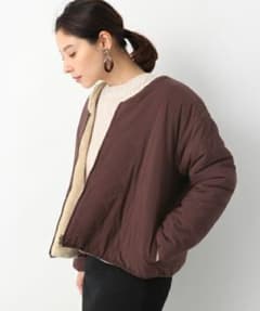 ☆★smile様専用★☆キルトボアリバーシブルブルゾンのサムネイル