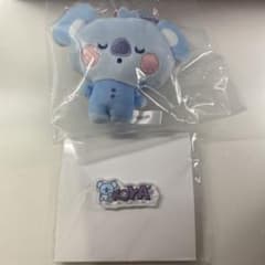 BT21 솜털 마스코트 빅 티롤 핀 배지 KOYA