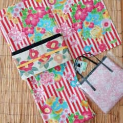 猫屋　茶々丸様★８点セット　ふりふ浴衣　玉姫　ストライプ　花柄　日本製のサムネイル