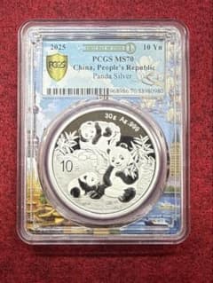 2025年 中国 パンダコイン 上海ラベル PCGS MS70 最高鑑定品 - メルカリ