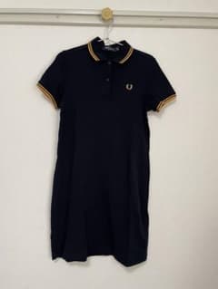 FRED PERRY ネイビー 半袖ポロシャツ ワンピースUK 10のサムネイル