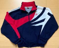 80s90s NIKE ナイキ　ナイロンジャケット　バック刺繍のサムネイル