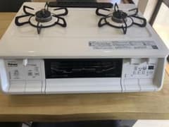 パロマ ガステーブル PA-370WHA プロパンガス LP ナチュラルホワイトのサムネイル