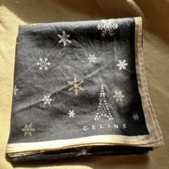 CELINE 雪の結晶 エッフェル塔 ハンカチ - メルカリ