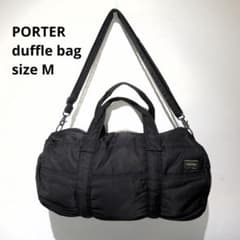 極美品✨廃盤 ポーター タンカー ボストンバッグ ドラムバッグ M 2way 黒 極美品✨廃盤 ポーター タンカー ボストンバッグM 2way ブラック