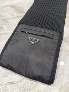 prada マフラー ギャバジン ナイロン トライアングル renylon