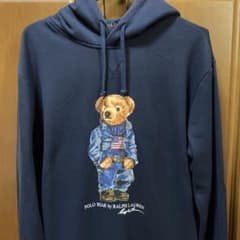 『ラルフローレン 』POLOポロ　ポロベアパーカー　ネイビー　Mサイズのサムネイル