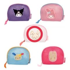 サンリオキャラクターズ　さがら刺繍メッシュポーチのサムネイル