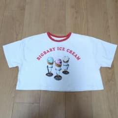 レピピアルマリオ✕BIGBABY ICE CREAMコラボ クロップドTシャツのサムネイル