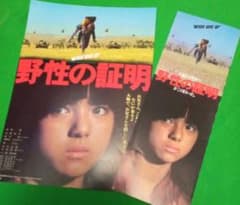 角川映画 高倉健＆薬師丸ひろ子「野性の証明」チラシ＆プレスシート